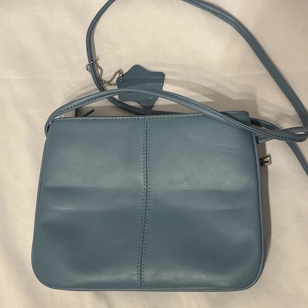 Vintage Giani Bernini‎ Baby Blue Cross Body Shoulder Bag